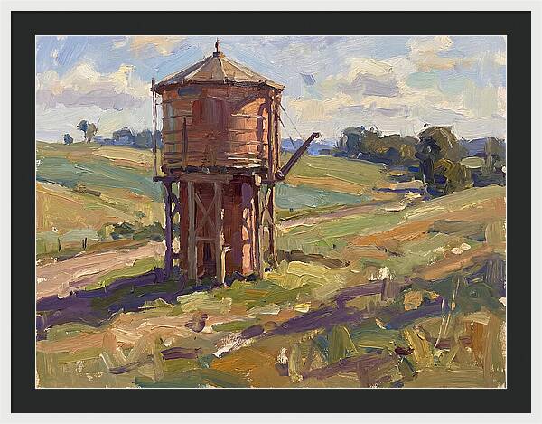 Water Tower In The Countryside