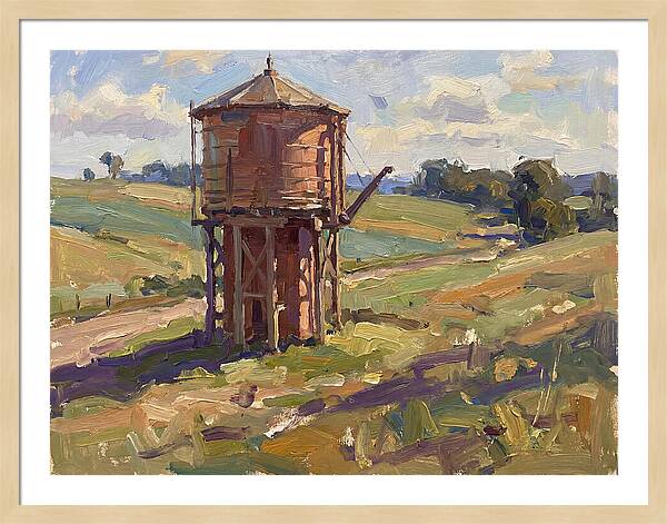 Water Tower In The Countryside