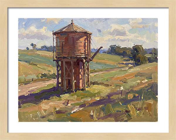 Water Tower In The Countryside
