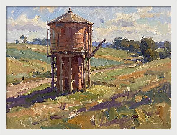 Water Tower In The Countryside