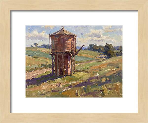 Water Tower In The Countryside