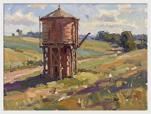 Water Tower In The Countryside