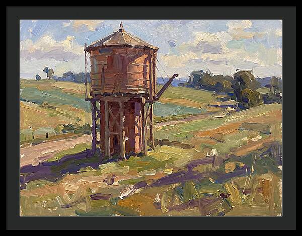 Water Tower In The Countryside