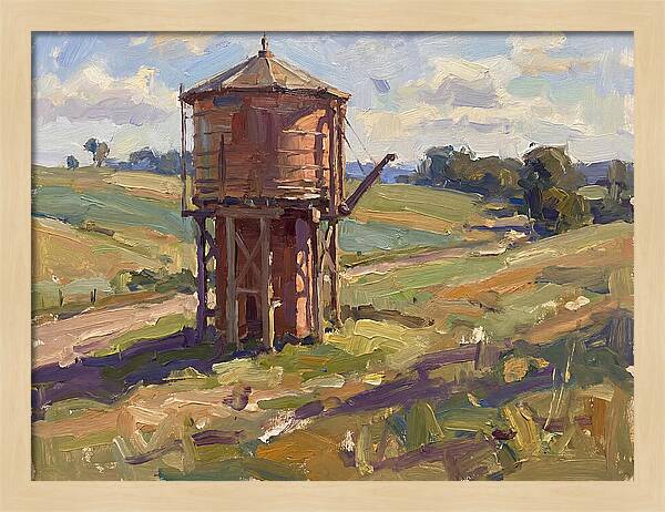 Water Tower In The Countryside