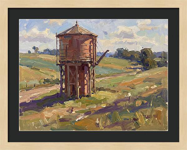 Water Tower In The Countryside