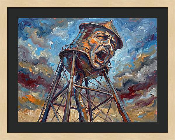 Water Tower With Expression