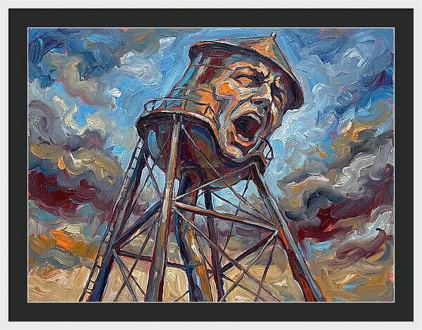 Water Tower With Expression