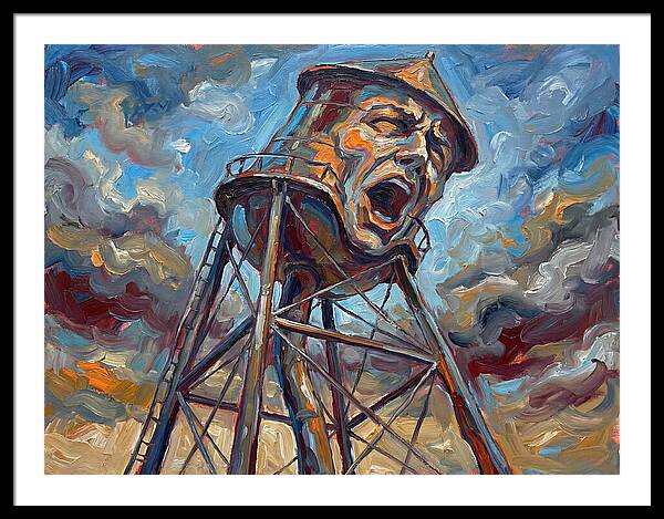 Water Tower With Expression