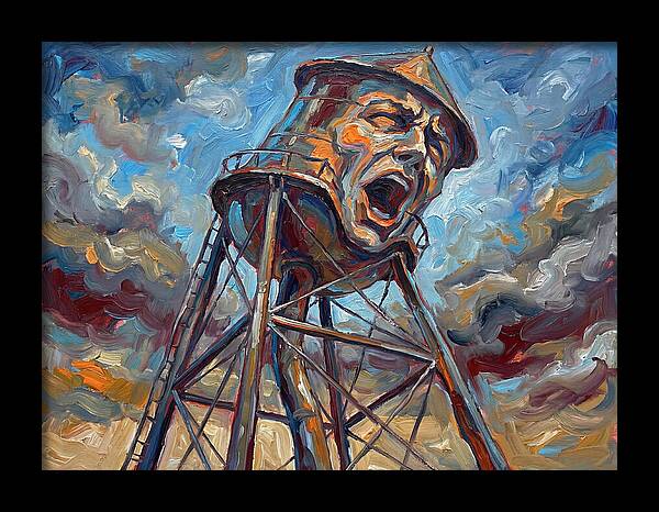 Water Tower With Expression