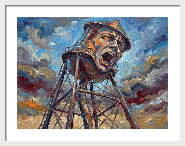 Water Tower With Expression
