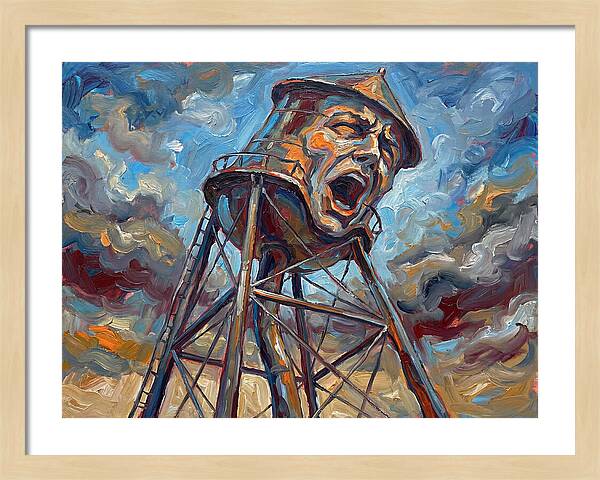 Water Tower With Expression
