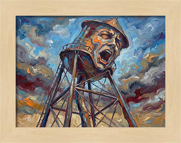 Water Tower With Expression