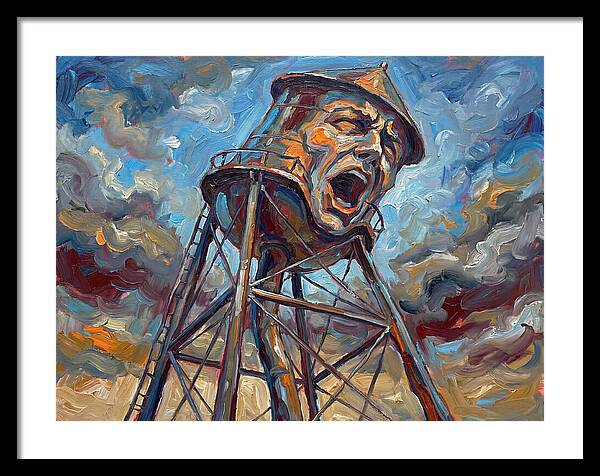 Water Tower With Expression