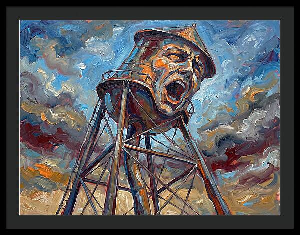 Water Tower With Expression