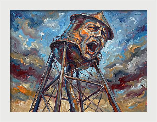 Water Tower With Expression