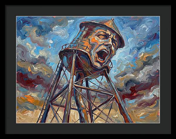 Water Tower With Expression