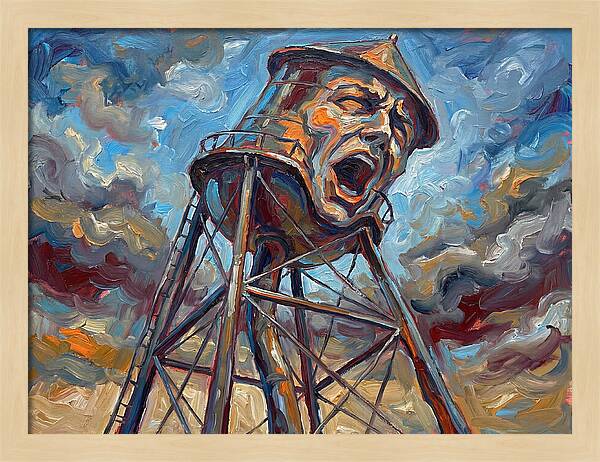 Water Tower With Expression
