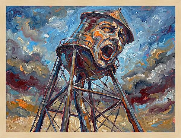 Water Tower With Expression