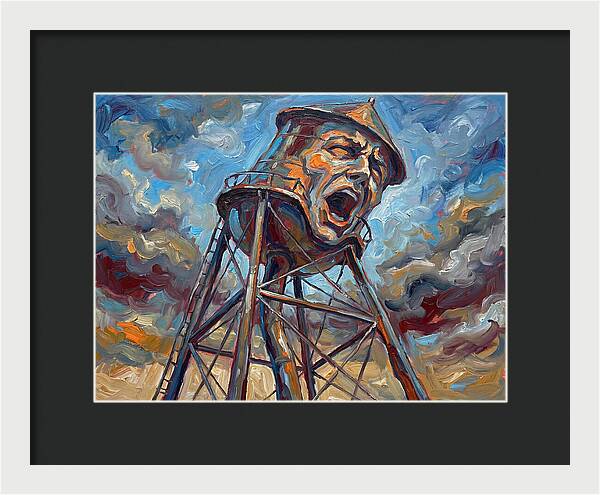 Water Tower With Expression