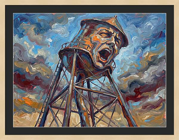 Water Tower With Expression