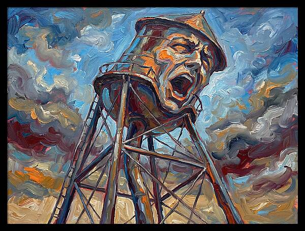 Water Tower With Expression