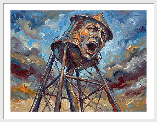 Water Tower With Expression