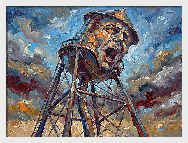 Water Tower With Expression