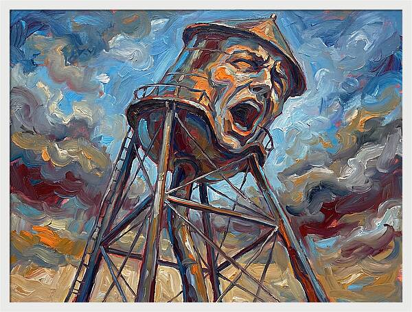 Water Tower With Expression