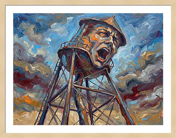 Water Tower With Expression