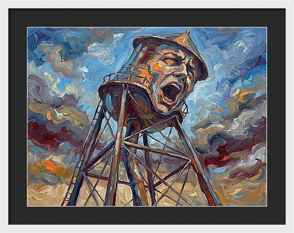 Water Tower With Expression