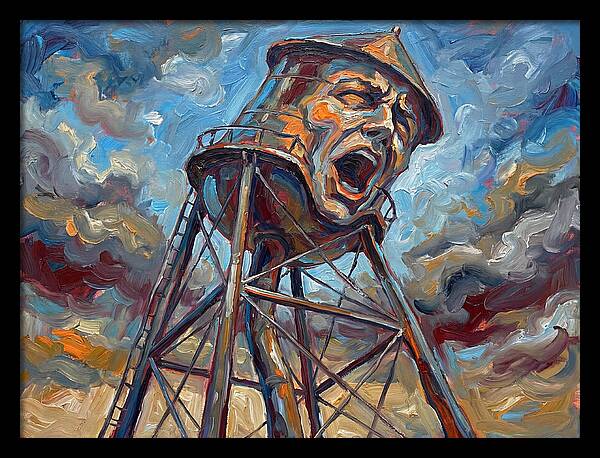 Water Tower With Expression