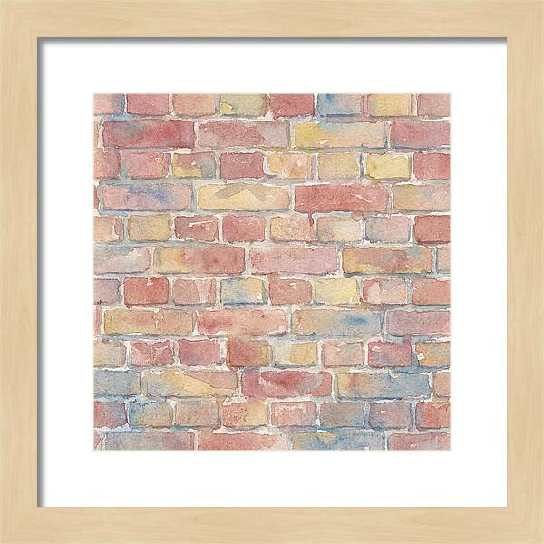 Watercolor Brick Wall