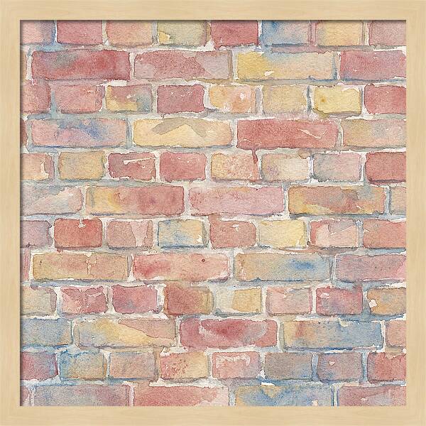 Watercolor Brick Wall