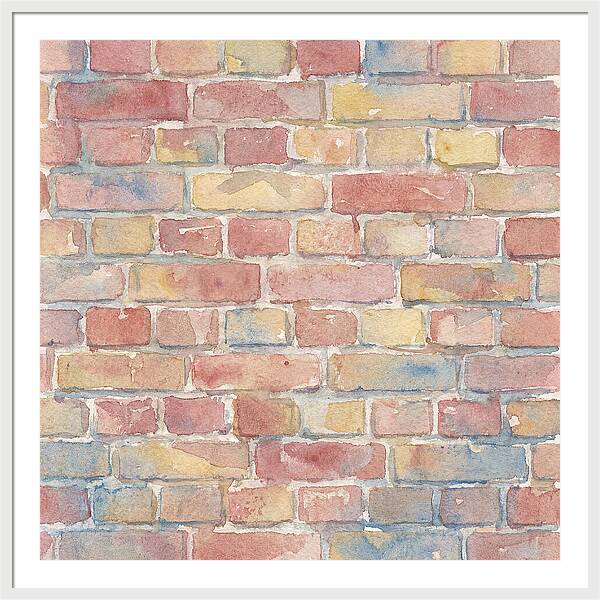 Watercolor Brick Wall