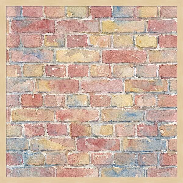 Watercolor Brick Wall
