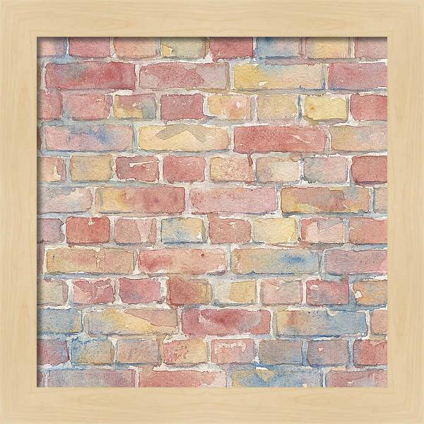Watercolor Brick Wall