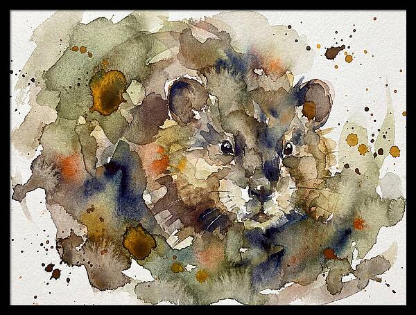 Watercolor Ondatra Portrait