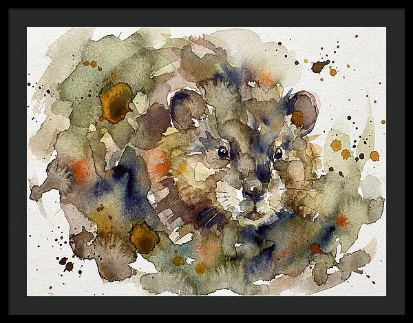 Watercolor Ondatra Portrait