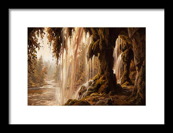 Waterfall Behind The Curtain