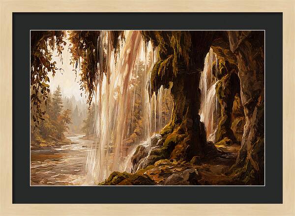 Waterfall Behind The Curtain