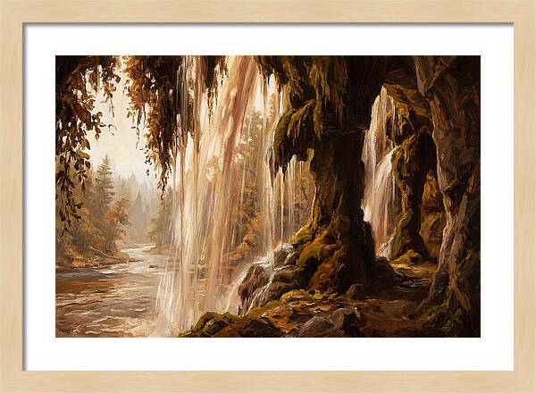 Waterfall Behind The Curtain