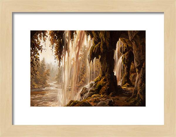 Waterfall Behind The Curtain