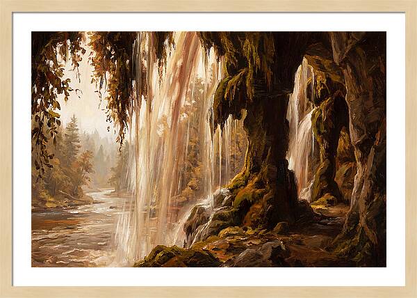 Waterfall Behind The Curtain