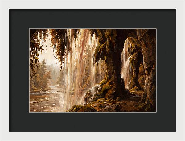 Waterfall Behind The Curtain