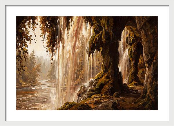 Waterfall Behind The Curtain