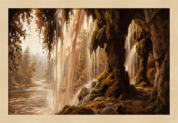 Waterfall Behind The Curtain