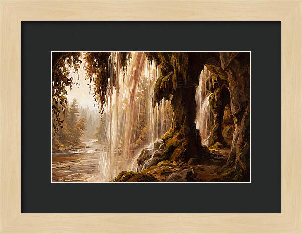 Waterfall Behind The Curtain
