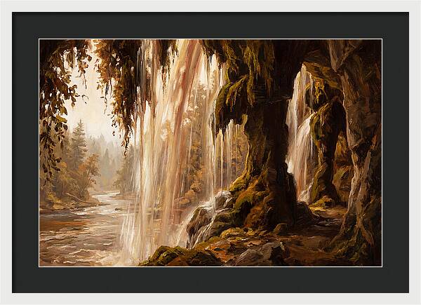 Waterfall Behind The Curtain