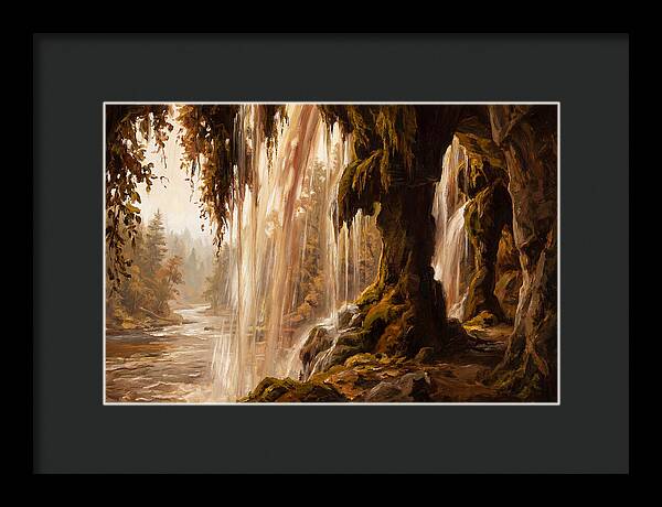 Waterfall Behind The Curtain