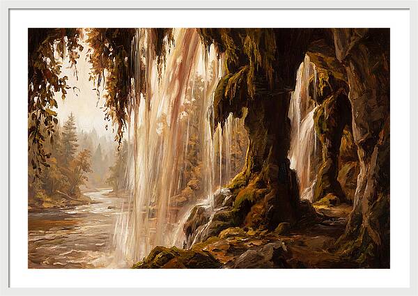 Waterfall Behind The Curtain